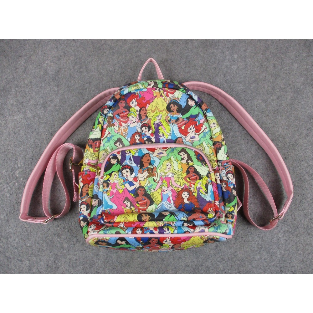 Disney Backpack Mini Pink Cakeworthy Princess Print Travel Daypack Cinderella